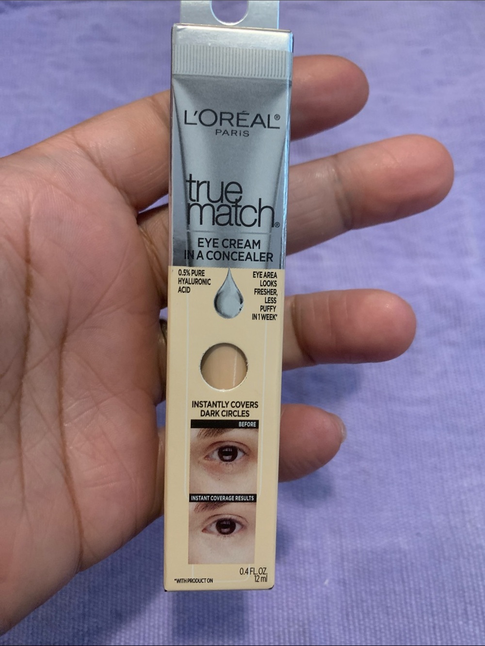 L'Oréal True Match Eye Cream Concealer - W1-2 fair